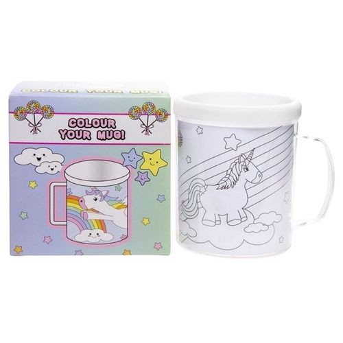 Mug À Double Paroi Avec Dessin Tasse À Colorier Licorne