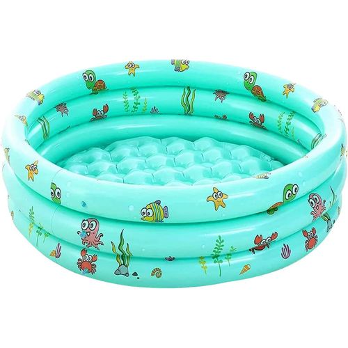 Piscine Gonflable Ronde,100x35cm Pataugeoire Gonflable,Piscine Pataugeoire,Pataugeoire Ronde,Piscine Gonflable Enfant,Piscine D'eau pour Enfants Intérieur et Extérieur pour Famille Jardin D'été.[Z17]