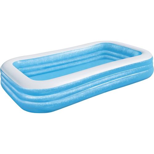 Piscine gonflable familiale De Luxe bleue 305 x 183 x 56 cm
