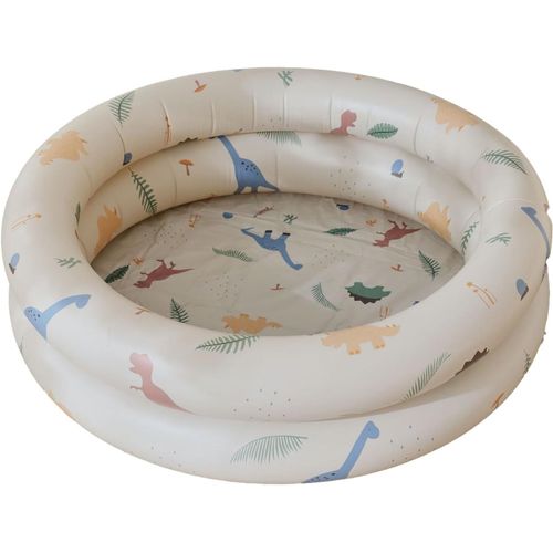 Piscine à Balles Gonflable pour Enfants, Clôture de sécurité Multifonctionnelle Ronde, en PVC, Anti-Fuite, pour Intérieur et Extérieur (Beige)