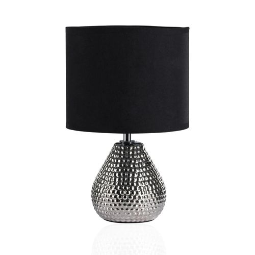 Pauleen Lampe À Poser Sip Of Silver Max20w E14 Tissu/Céramique Nr/Arg 230v