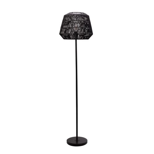 Pauleen Lampadaire Timber Pearl Max20w E27 Papier Tressé/Métal Noir 230v