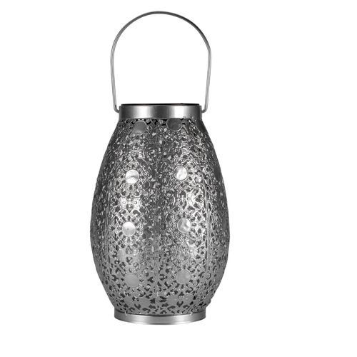 Pauleen Sunshine Lanterne Tempation Solaire Ip44 H23,5cm 1lm 3000k Métal Arg