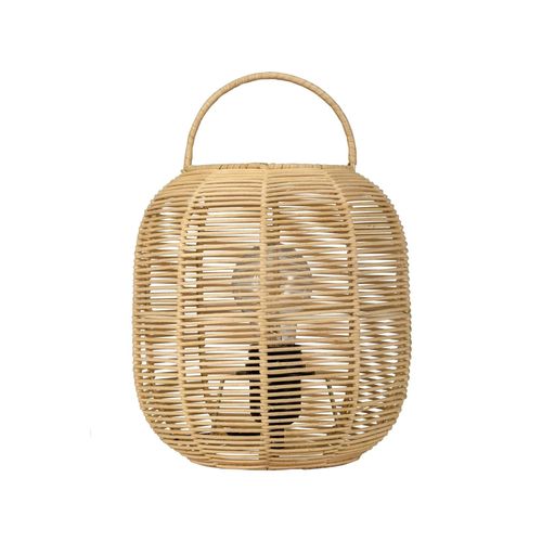 Pauleen Lampe À Poser Boho Glow Max20w E27 H29,5cm Métal/Rotin Beige/Blanc 230v