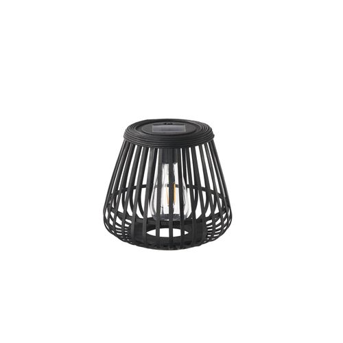 Sunshine Glimmer Lampe De Table Solaire Mobile Outdoor Noir/Bambou