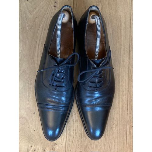 Chaussures Finsbury - Taille 43 - Noires - Type Richelieu 5 Oeillets Bout Droit