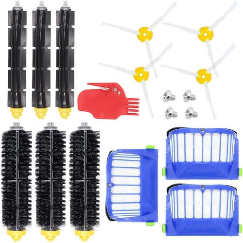 Accessoire Pour Irobot Roomba Série 600 Kit D'Entretien Avec Brosses & Filtres Pour 600 605 610 615 616 620 621 625 630 631 632 650 651 660 670 680 691 696[AAccessoires985]