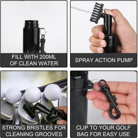 Brosse nettoyante de club de golf avec eau, outil de nettoyage de golf  accessoir