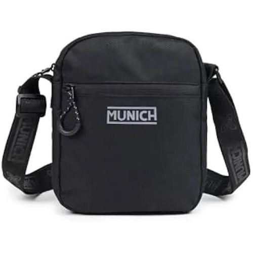 Sac Crossbody - MUNICH - FW24 - Cuir Noir - Bandoulière Ajustable - 12x33x23 cm