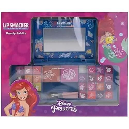 Lip Smacker Ariel Beauty Palette, Coffret Cadeau Maquillage Avec Brillants À Lèvres Colorés, Crèmes, Fard À Joues Et Bronzer Pour Multicolore