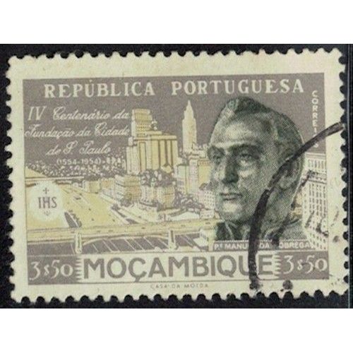 Mozambique 1954 Oblitéré Fondation De S. Paulo Manuel Da Nóbrega Y&T Mz 450 Su