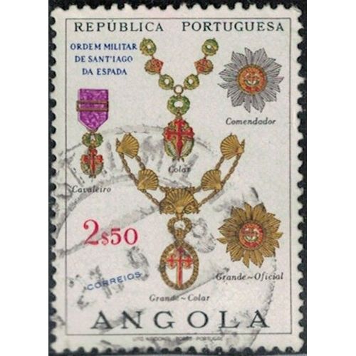 Angola 1967 Oblitéré Ordre Militaire De Santiago Da Espada Y&T Ao 545 Su