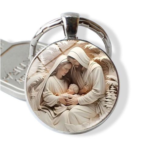Vierge Marie Porte-Clés Pendentif Créatif Petit Cadeau Métal Porte-Clés Pendentif Femme