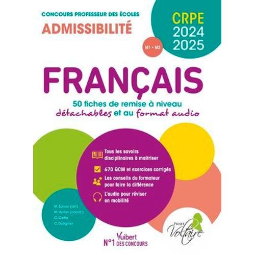 Français - Crpe 2024-2025 - 50 Fiches De Remise À Niveau