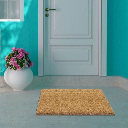 Paillasson 90x160 Tissé En Coco Motif Uni Eco Coco Beige