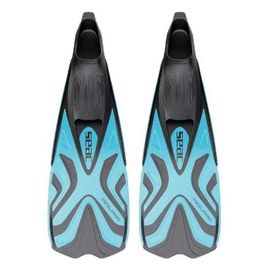 Palmes De Snorkeling - Seac - Azzurra - Chausson En Caoutchouc Souple - Mixte - Adulte