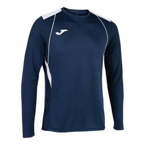 Maillot Manches Longues - Joma - Championship Vii - Bleu/Blanc - 11/12 Ans - Respirant