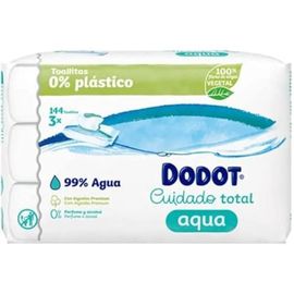 Lingettes Aqua - Dodot - 3 X 48 Pièces - Hypoallergéniques - Sans Plastique - Mixte