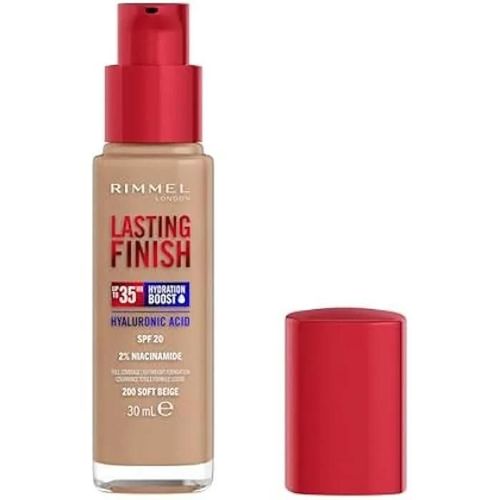 Fond De Teint - Rimmel - Rimmel London Lasting Finish - 200 Soft Beige - 35h De Tenue - Vegan Et Hydratant Multicolore