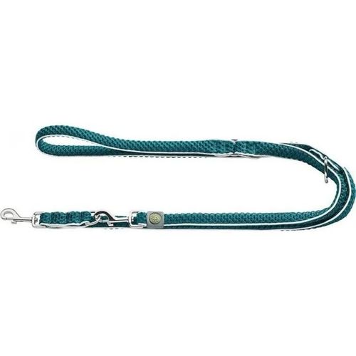 Laisse - Hunter - Hilo - 200 Cm - Turquoise - Maille 3d - Réfléchissante