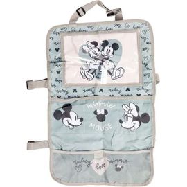Tataway Organiseur De Tablette Disney Pour Siège Auto Enfants, Gris Et Rose Avec Minnie Et Mickey Mouse