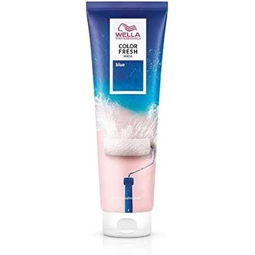 Masque Capillaire - Wella Professionals - Color Fresh Mask Fun Blue - 150 Ml - Vegan - Cheveux Colorés 