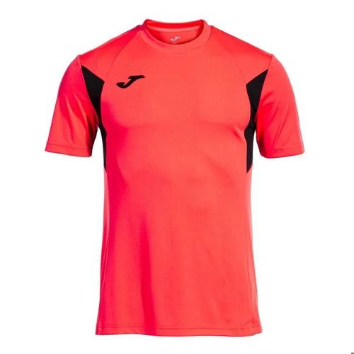 Maillot De Football - Joma - Winner Iii - Respirant - Manches Courtes - Couleur Coral Fluor/Negro