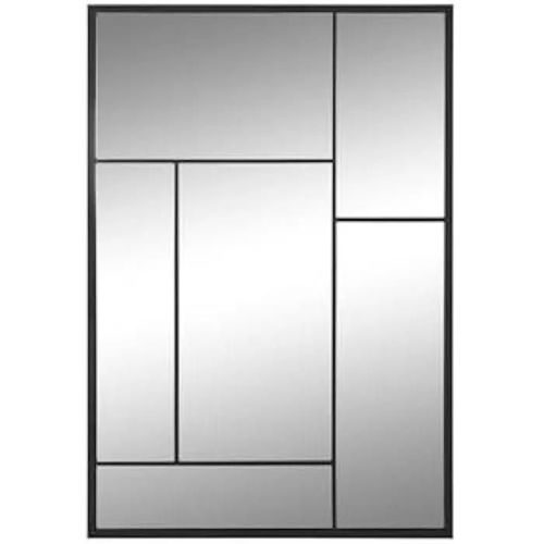 Miroir mural - HOME ESPRIT - Noir - 60 x 90 cm - Rectangulaire - Contemporain - Design