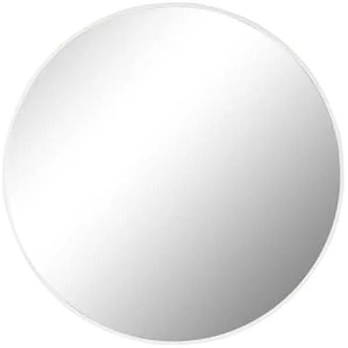 Miroir mural - HOME ESPRIT - Moderne - Blanc - 100 x 100 cm - Métal