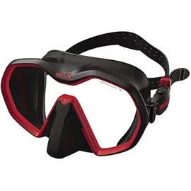 Masque De Plongée Mono-Verre - Seac - Icona - Boucles 3d - Bordure De Jupe Recourbée - Made In Italy