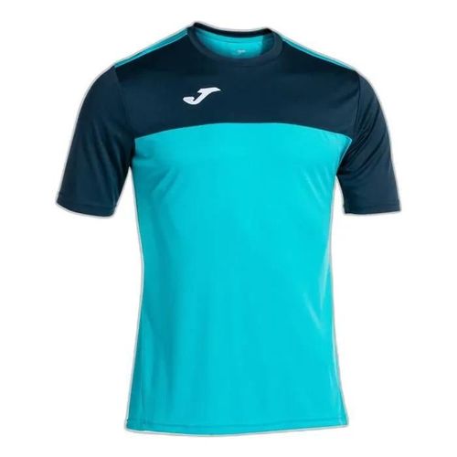 Maillot Joma Winner - Turquoise Fluo/Bleu Marine - L
