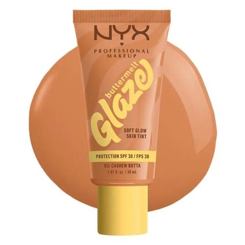 Fond De Teint - Nyx Professional Makeup - Buttermelt Glaze - Spf30 - 12h De Tenue - Vegan Multicolore