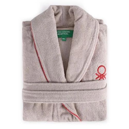 Peignoir L/Xl 360 G/M2 100 % Coton Beige Casa Benetton