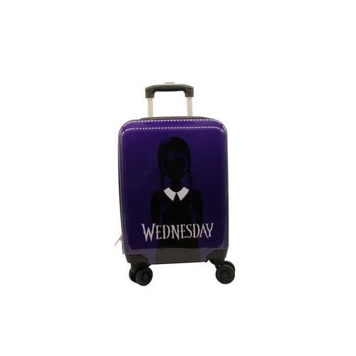 Valise de voyage - Wednesday - 55 cm - Imprimé - Rigide - 8 Roulettes 360°