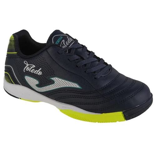 Chaussures De Foot En Salle - Joma - Toledo Jr 24 - Bleu Marine - Cuir Synthétique - Enfant