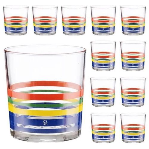 Service De Verrerie 12 Pièces De Tasses En Verre, Décorées, 035cl