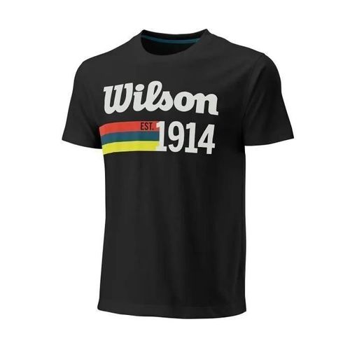 T-Shirt - Wilson - Script '14 Tech - Noir - Coton Bio - Polyester Recyclé