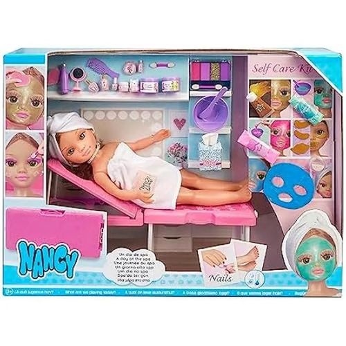 Poupée - NANCY - Nancy - 42 cm - Serviette et transat - Accessoires de beauté inclus