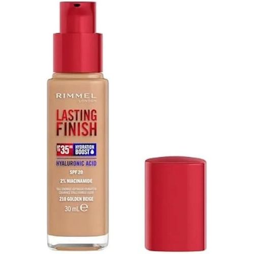 Fond De Teint - Rimmel - Rimmel London Lasting Finish - 201 Golden Beige - 35h De Tenue - Vegan Et Hydratant Multicolore