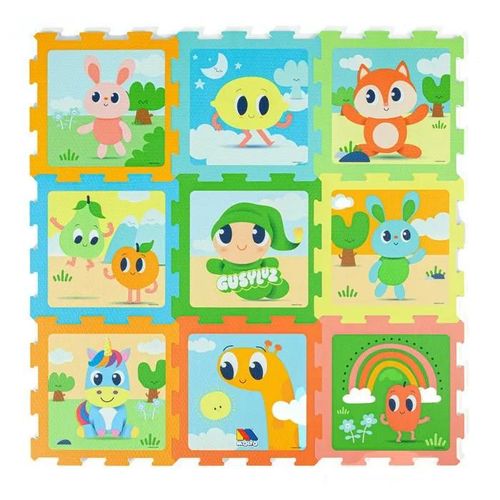 Molto Tapis Puzzle en Mousse 9 Pièces Réversible Gusy Luz Moltó