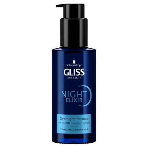 Traitement Capillaire - Gliss - Hydratant Nocturne - 100ml - Cheveux Normaux Et Secs - Sans Rinçage 