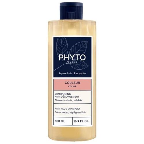 Phyto Shampoing Anti-Dégorgement - Cheveux Colorés Méchés 500 Ml 