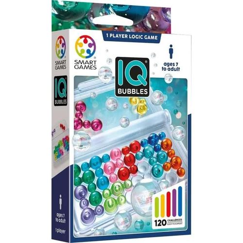 Jeu de puzzle - SmartGames - IQ Bubbles - 120 défis - Couleurs variées - À partir de 8 ans