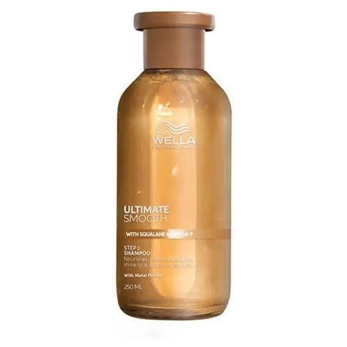 Shampooing - Wella - Ultimate Smooth - 250ml - Cheveux Secs - Nourrissant 