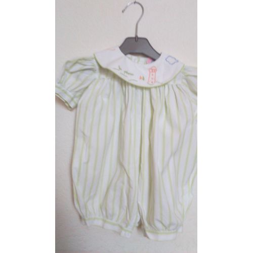Magnifique Barboteuse Bébé Garçon Marin Brodée &#34 Jacadi &#34 Taille 3 Mois