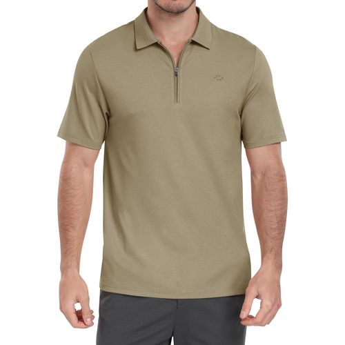 Polo À Fermeture Éclair Homme Chem Manches Courtes Hauts Décontractés D'été Respirant Sport Golf Tops