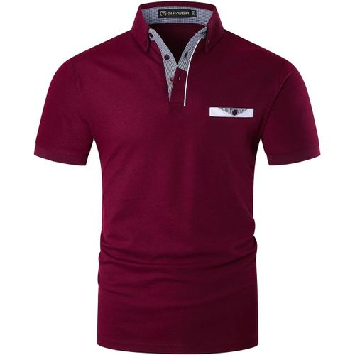 Chic Polo À Manches Courtes Pour Homme Avec Classique Poche Golf T Shirt Chem S D'été Tops