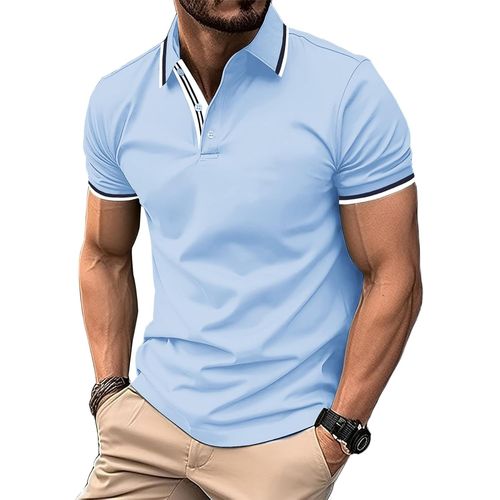 Polo Pour Homme Manches Courtes Golf Polo Léger Été Chem S Respirantes T Shirt Séchage Rapide