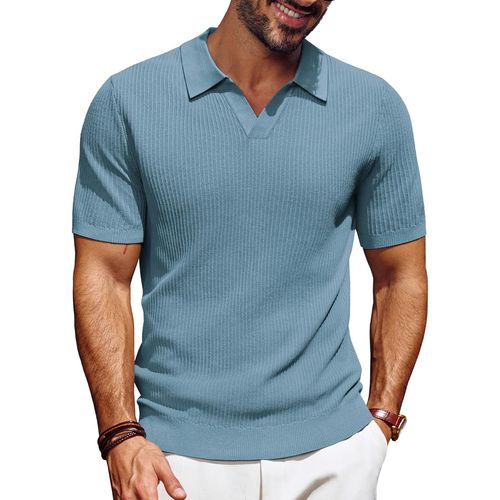 Polo Tricoté À Manches Courtes Pour Homme