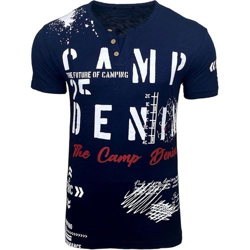 Tee Shirt Pour Homme Délavé À Col Rond Avec Imprimé Unique Tendance Et Vintage - Bx152